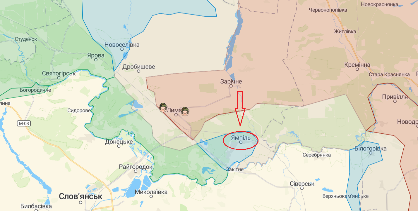 Карта красного лимана донецкой области