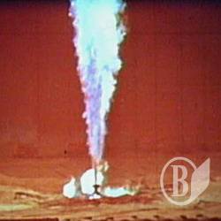 Газовый факел пылает на Прилуччине