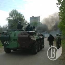 Горить-палає Слов’янськ – триває відстріл колорадів Горить-палає Слов’янськ – триває відстріл колорадів