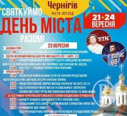 Чернігів. День міста. Програма свят Чернігів. День міста. Програма свят