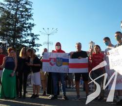 У Чернігові відбувся мітинг солідарності з білорусами У Чернігові відбувся мітинг солідарності з білорусами